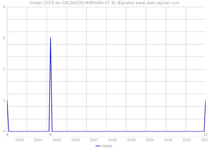 Visitas 2024 de CALZADOS HISPANIA 07 SL (España) 
