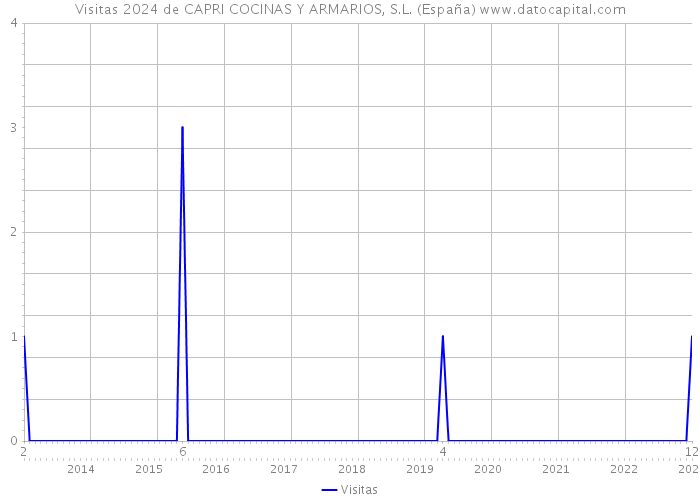 Visitas 2024 de CAPRI COCINAS Y ARMARIOS, S.L. (España) 