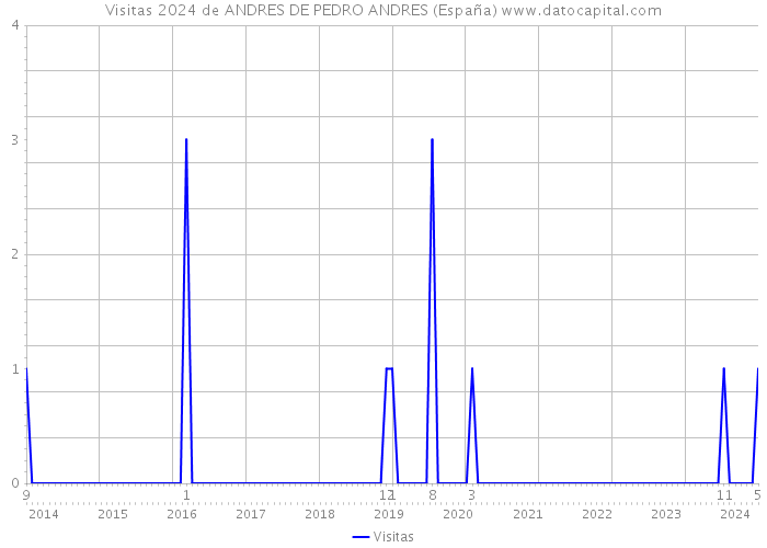 Visitas 2024 de ANDRES DE PEDRO ANDRES (España) 