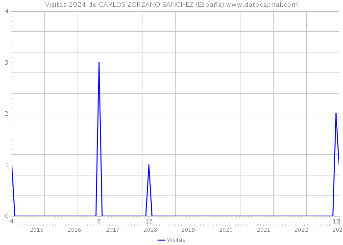 Visitas 2024 de CARLOS ZORZANO SANCHEZ (España) 