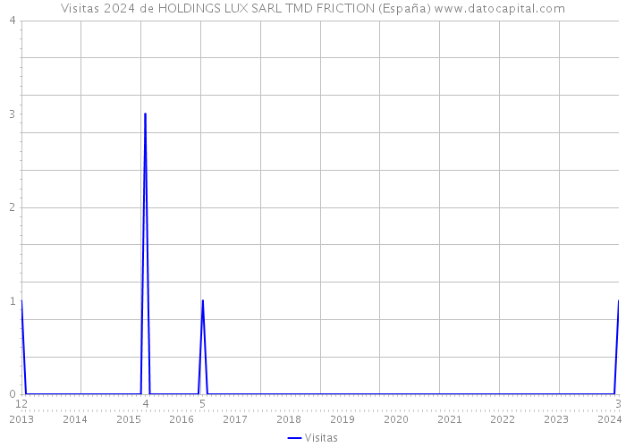 Visitas 2024 de HOLDINGS LUX SARL TMD FRICTION (España) 