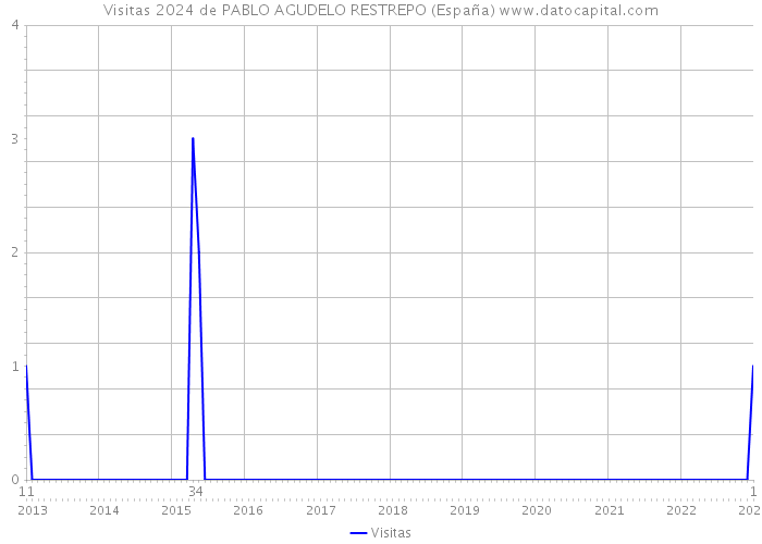 Visitas 2024 de PABLO AGUDELO RESTREPO (España) 