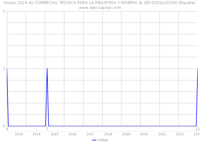 Visitas 2024 de COMERCIAL TECNICA PARA LA INDUSTRIA Y MINERIA SL (EN DISOLUCION) (España) 