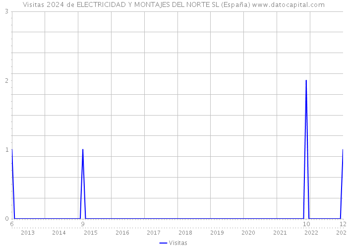 Visitas 2024 de ELECTRICIDAD Y MONTAJES DEL NORTE SL (España) 