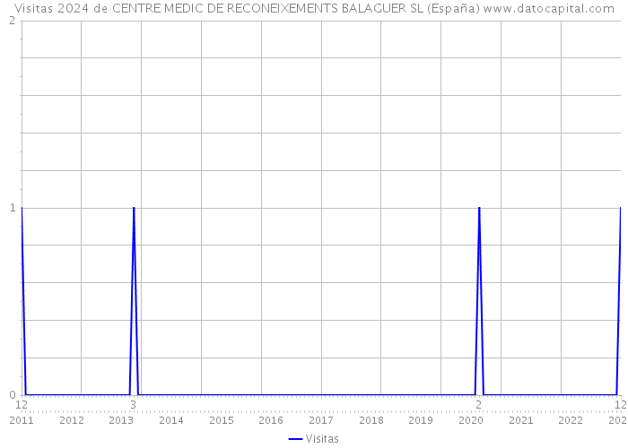 Visitas 2024 de CENTRE MEDIC DE RECONEIXEMENTS BALAGUER SL (España) 