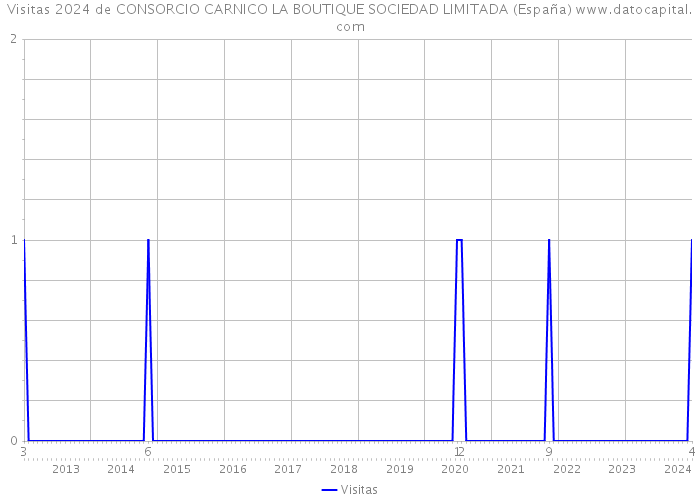 Visitas 2024 de CONSORCIO CARNICO LA BOUTIQUE SOCIEDAD LIMITADA (España) 