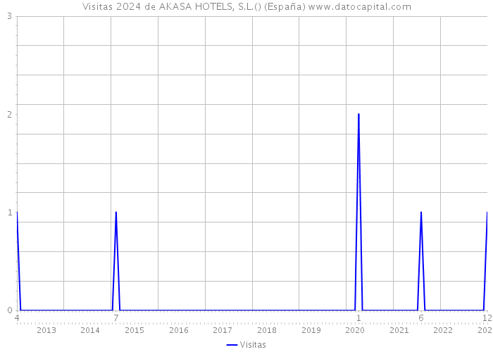 Visitas 2024 de AKASA HOTELS, S.L.() (España) 