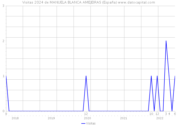Visitas 2024 de MANUELA BLANCA AMEJEIRAS (España) 