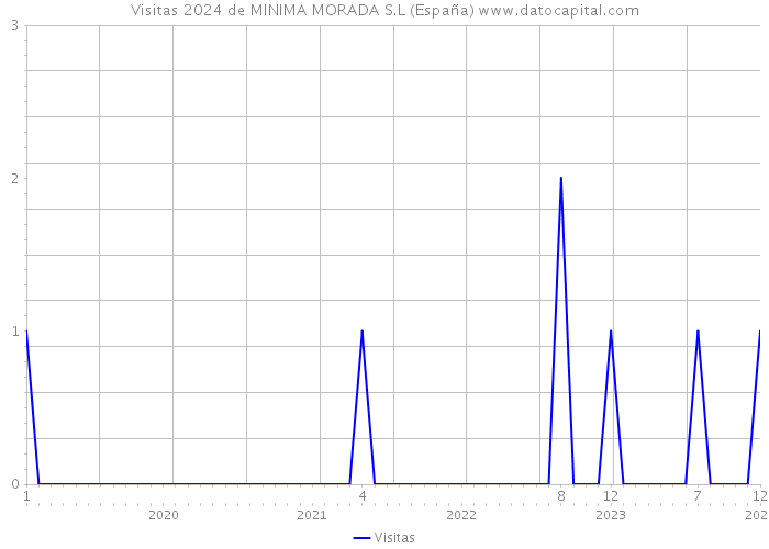 Visitas 2024 de MINIMA MORADA S.L (España) 