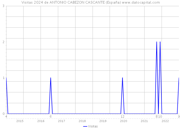 Visitas 2024 de ANTONIO CABEZON CASCANTE (España) 