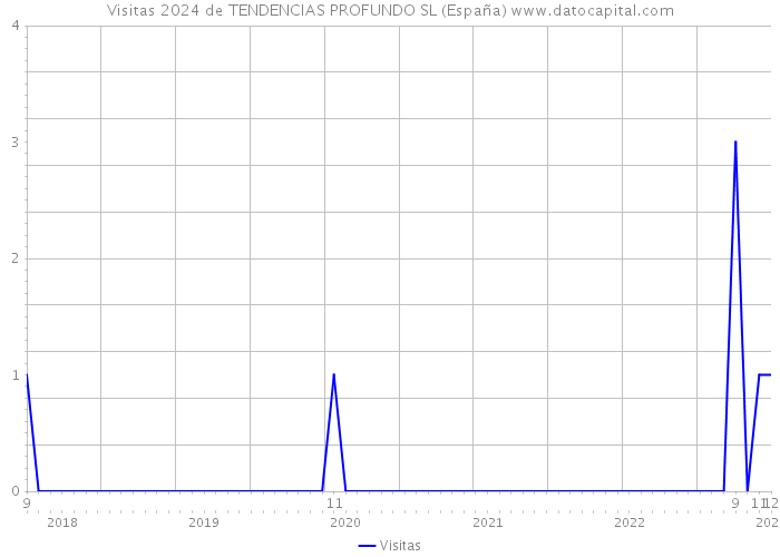 Visitas 2024 de TENDENCIAS PROFUNDO SL (España) 