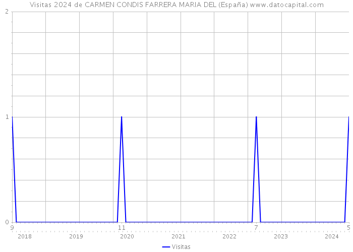 Visitas 2024 de CARMEN CONDIS FARRERA MARIA DEL (España) 