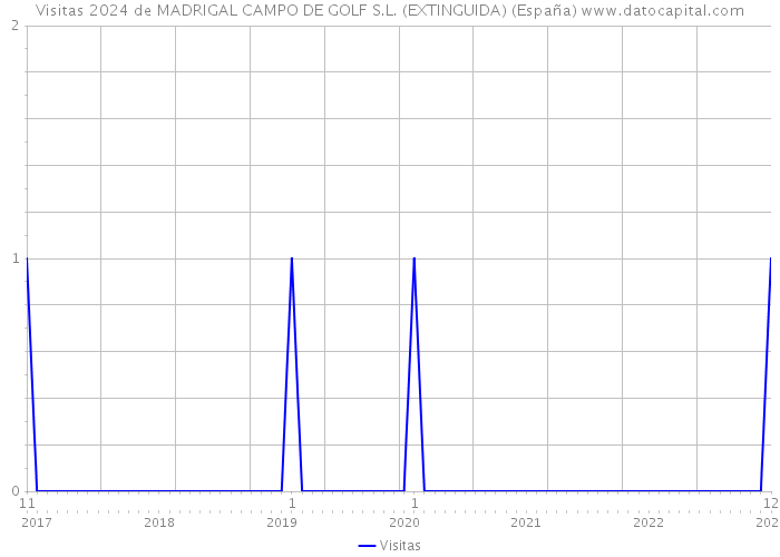Visitas 2024 de MADRIGAL CAMPO DE GOLF S.L. (EXTINGUIDA) (España) 