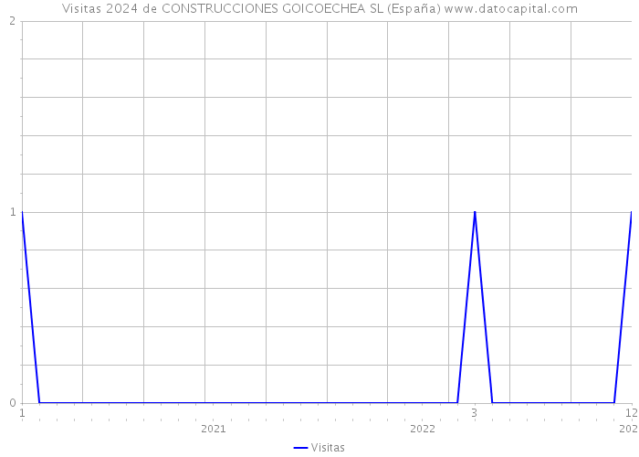 Visitas 2024 de CONSTRUCCIONES GOICOECHEA SL (España) 