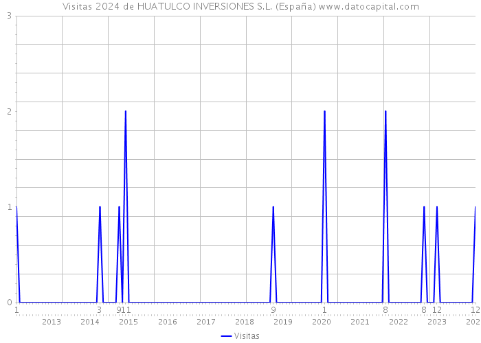 Visitas 2024 de HUATULCO INVERSIONES S.L. (España) 