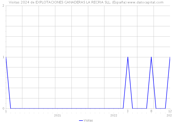 Visitas 2024 de EXPLOTACIONES GANADERAS LA RECRIA SLL. (España) 