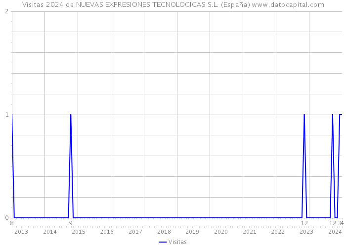Visitas 2024 de NUEVAS EXPRESIONES TECNOLOGICAS S.L. (España) 