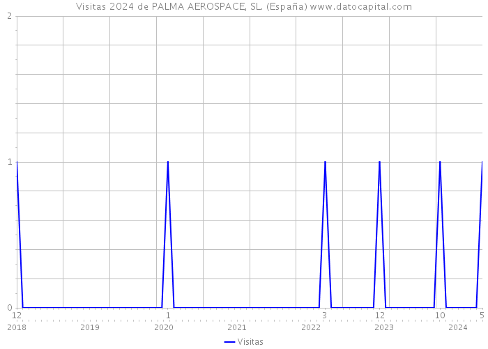 Visitas 2024 de PALMA AEROSPACE, SL. (España) 