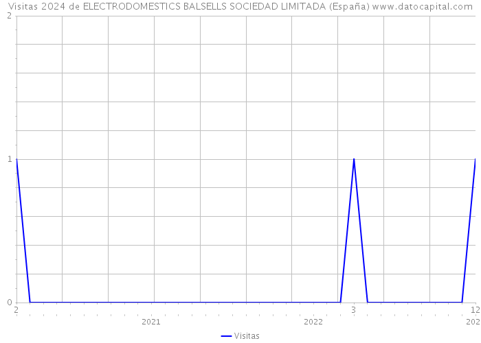 Visitas 2024 de ELECTRODOMESTICS BALSELLS SOCIEDAD LIMITADA (España) 