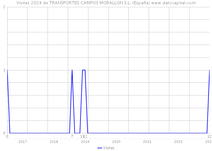 Visitas 2024 de TRANSPORTES CAMPOS MORALLON S.L. (España) 