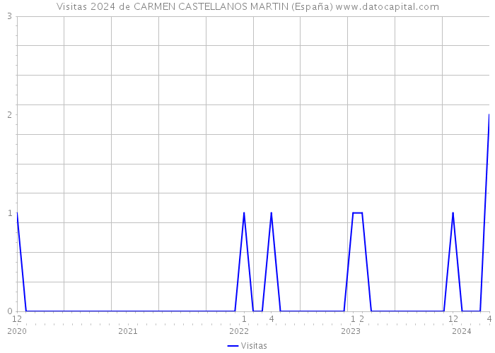 Visitas 2024 de CARMEN CASTELLANOS MARTIN (España) 