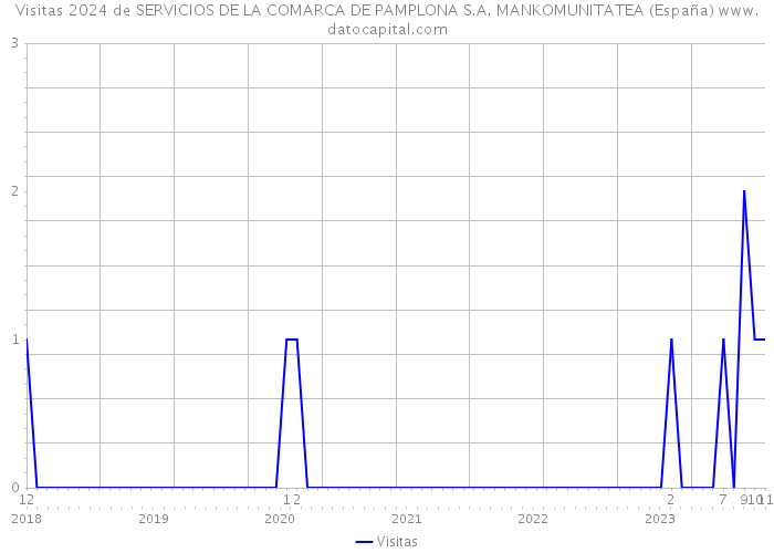 Visitas 2024 de SERVICIOS DE LA COMARCA DE PAMPLONA S.A. MANKOMUNITATEA (España) 