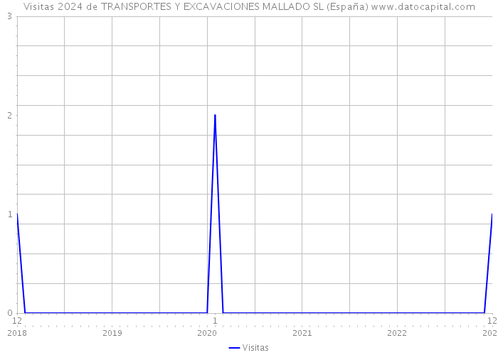 Visitas 2024 de TRANSPORTES Y EXCAVACIONES MALLADO SL (España) 