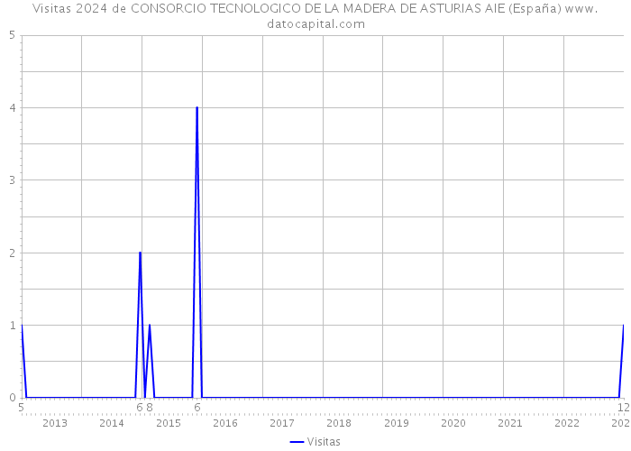 Visitas 2024 de CONSORCIO TECNOLOGICO DE LA MADERA DE ASTURIAS AIE (España) 