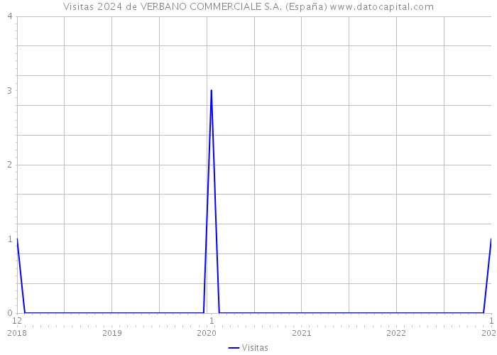 Visitas 2024 de VERBANO COMMERCIALE S.A. (España) 