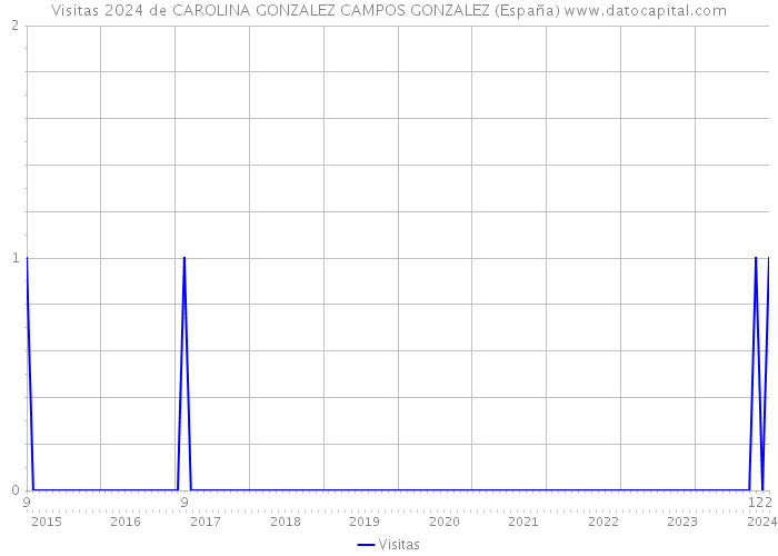 Visitas 2024 de CAROLINA GONZALEZ CAMPOS GONZALEZ (España) 