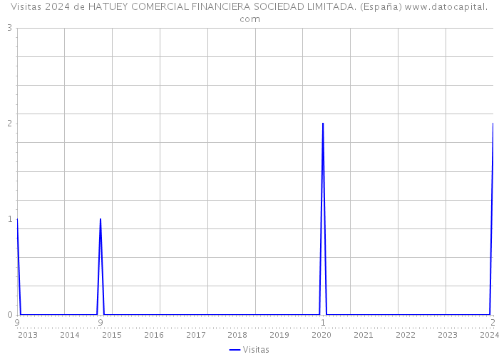 Visitas 2024 de HATUEY COMERCIAL FINANCIERA SOCIEDAD LIMITADA. (España) 
