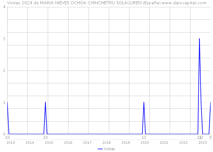 Visitas 2024 de MARIA NIEVES OCHOA CHINCHETRU SOLAGUREN (España) 