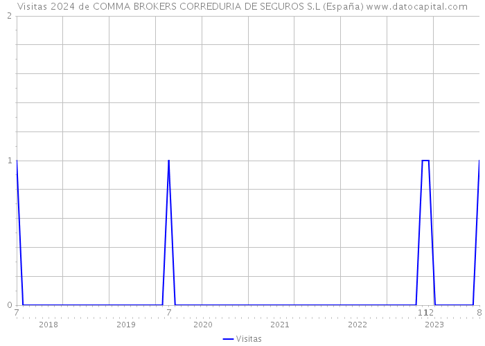 Visitas 2024 de COMMA BROKERS CORREDURIA DE SEGUROS S.L (España) 