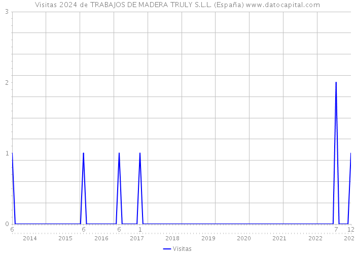 Visitas 2024 de TRABAJOS DE MADERA TRULY S.L.L. (España) 