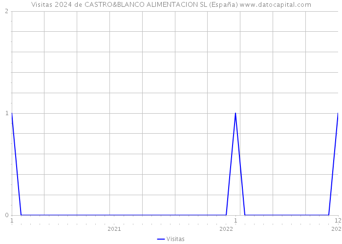 Visitas 2024 de CASTRO&BLANCO ALIMENTACION SL (España) 