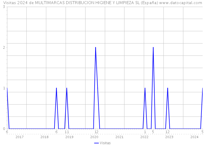 Visitas 2024 de MULTIMARCAS DISTRIBUCION HIGIENE Y LIMPIEZA SL (España) 
