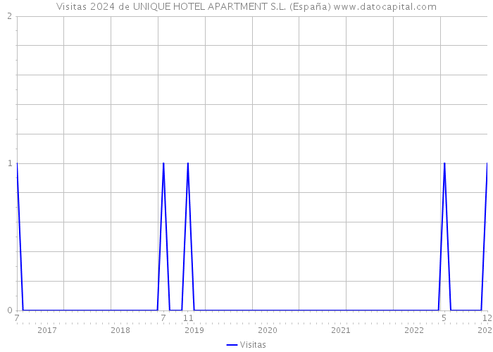 Visitas 2024 de UNIQUE HOTEL APARTMENT S.L. (España) 