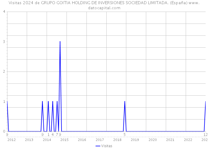 Visitas 2024 de GRUPO GOITIA HOLDING DE INVERSIONES SOCIEDAD LIMITADA. (España) 