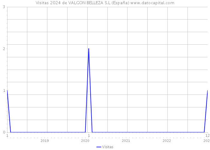 Visitas 2024 de VALGON BELLEZA S.L (España) 