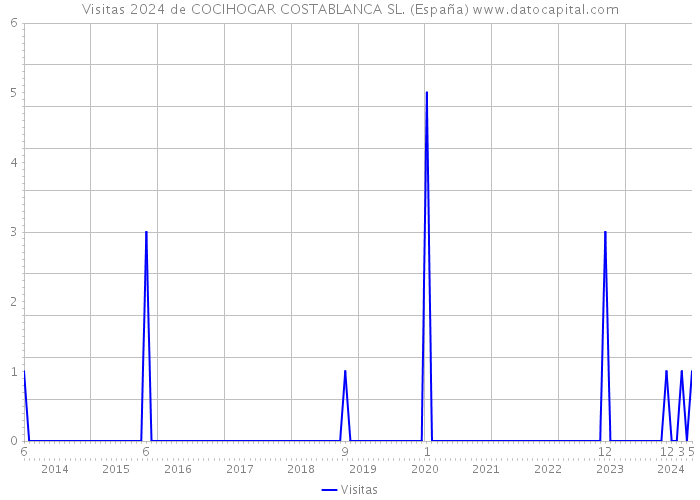 Visitas 2024 de COCIHOGAR COSTABLANCA SL. (España) 
