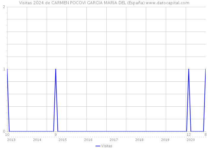 Visitas 2024 de CARMEN POCOVI GARCIA MARIA DEL (España) 