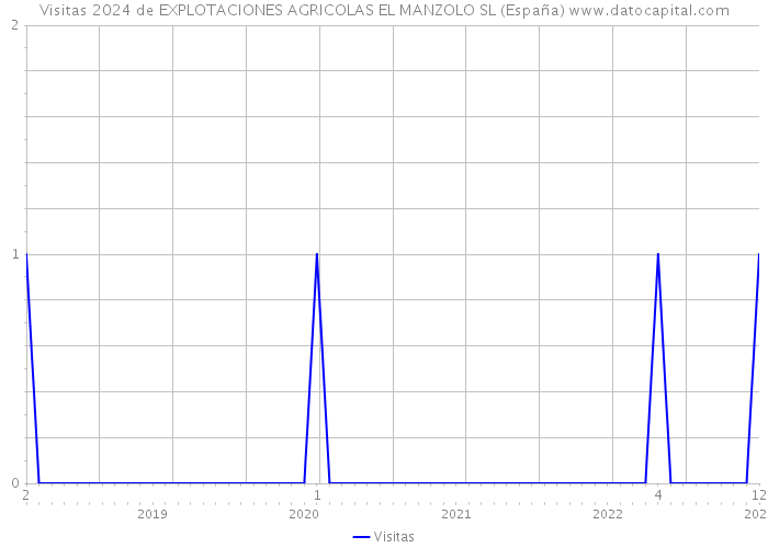 Visitas 2024 de EXPLOTACIONES AGRICOLAS EL MANZOLO SL (España) 