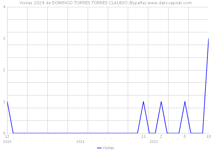 Visitas 2024 de DOMINGO TORRES TORRES CLAUDIO (España) 