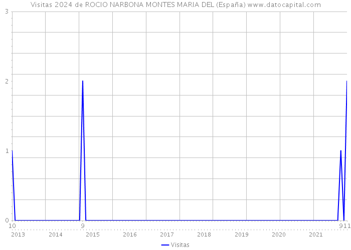 Visitas 2024 de ROCIO NARBONA MONTES MARIA DEL (España) 