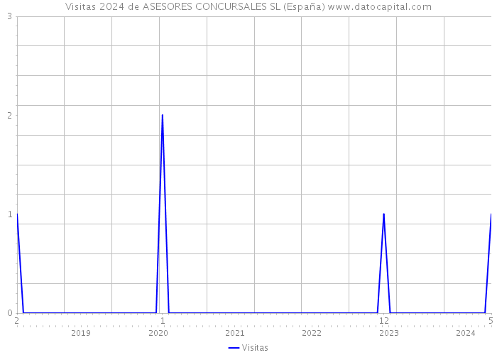 Visitas 2024 de ASESORES CONCURSALES SL (España) 
