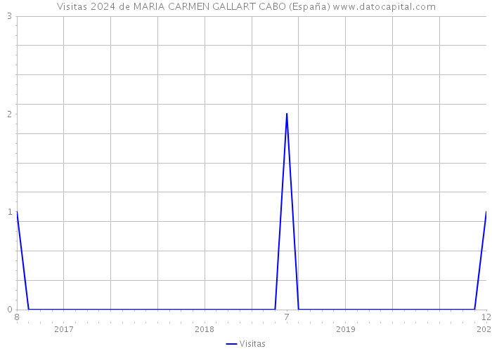Visitas 2024 de MARIA CARMEN GALLART CABO (España) 