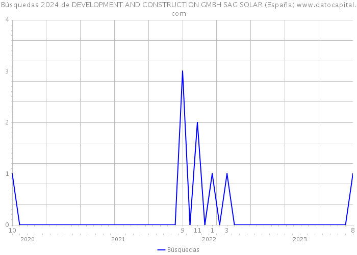 Búsquedas 2024 de DEVELOPMENT AND CONSTRUCTION GMBH SAG SOLAR (España) 