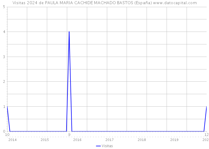 Visitas 2024 de PAULA MARIA CACHIDE MACHADO BASTOS (España) 