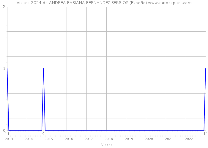 Visitas 2024 de ANDREA FABIANA FERNANDEZ BERRIOS (España) 