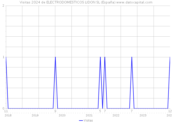 Visitas 2024 de ELECTRODOMESTICOS LIDON SL (España) 